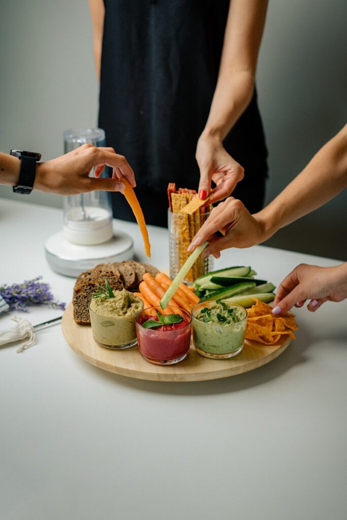 a person preparing food